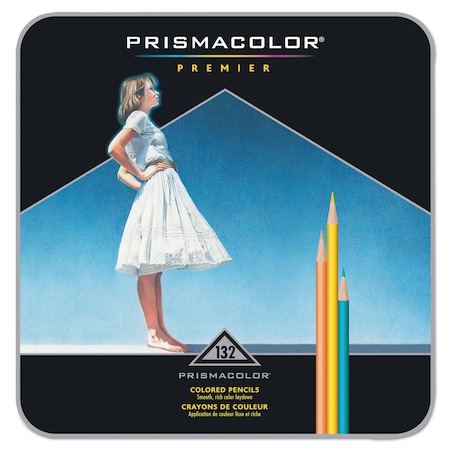 Prismacolor Premier Colored Pencil, 0.7 mm, 2B, Assorted Lead and Barrel Colors, PK132 4484